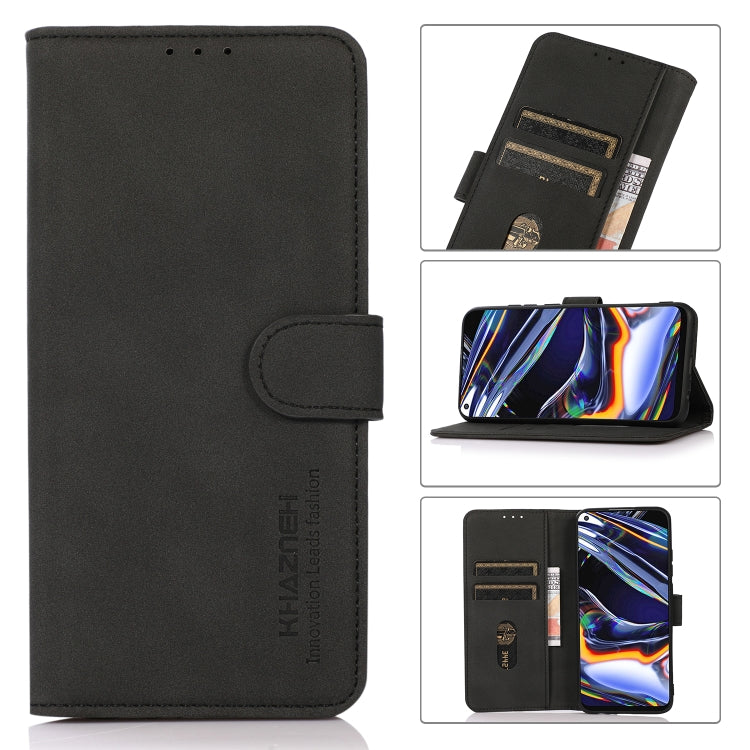 For Xiaomi Redmi Note 12S 4G KHAZNEH Matte Texture Leather Phone Case(Black) - Xiaomi Cases by buy2fix | Online Shopping UK | buy2fix