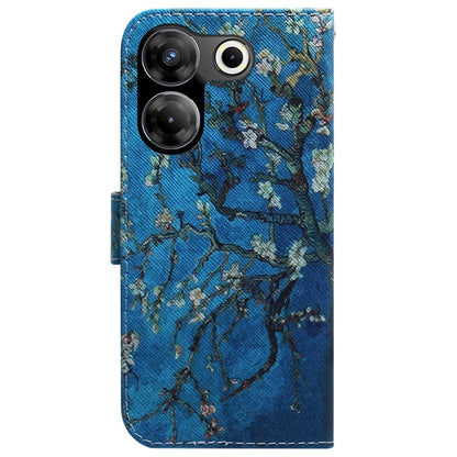 For Tecno Camon 20 Pro 5G Coloured Drawing Flip Leather Phone Case(Apricot) by buy2fix