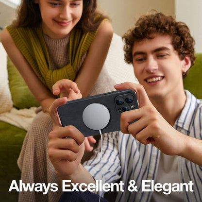 For iPhone 11 Pro Skin Feel Leather MagSafe Magnetic Phone Case(Black) by buy2fix