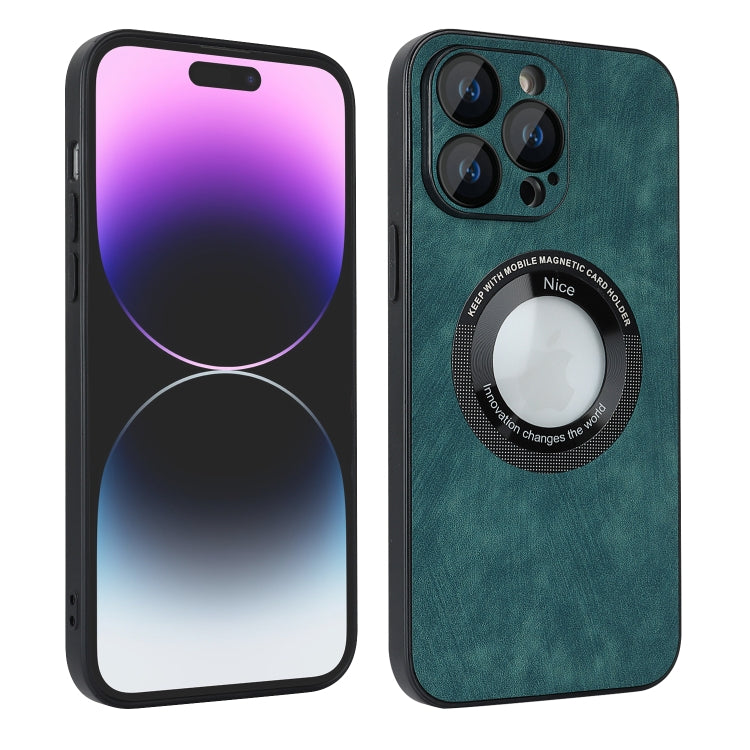 For iPhone 11 Pro Skin Feel Leather MagSafe Magnetic Phone Case(Green) by buy2fix