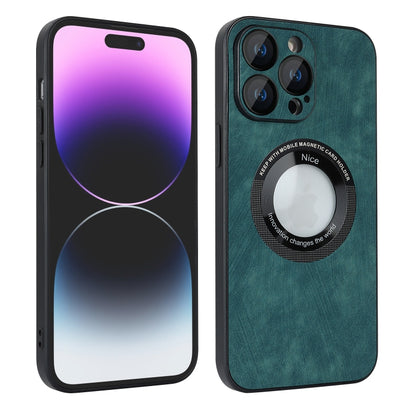For iPhone 11 Pro Skin Feel Leather MagSafe Magnetic Phone Case(Green) by buy2fix