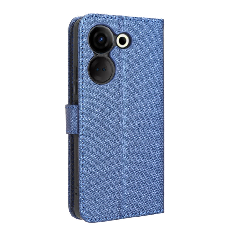 For Tecno Camon 20 Pro Diamond Texture Leather Phone Case(Blue) by buy2fix