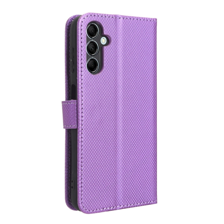 For Samsung Galaxy M54 5G Diamond Texture Leather Phone Case(Purple) by buy2fix