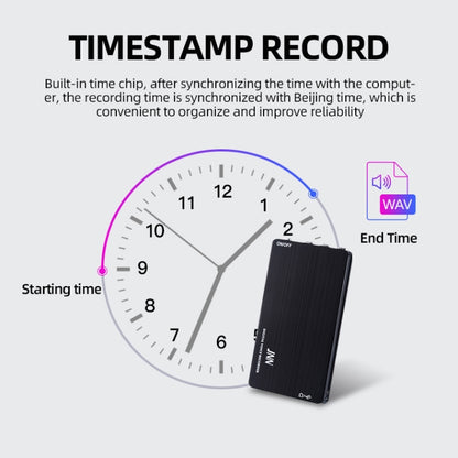 JNN M2 Ultra-thin HD Noise Reduction Intelligent Control Voice Voice Recorder, Capacity:8GB(Black) -  by JNN | Online Shopping UK | buy2fix