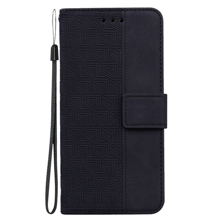 For Tecno Camon 20 Pro 5G Geometric Embossed Leather Phone Case(Black) by buy2fix