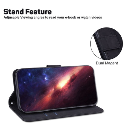 For Tecno Camon 20 Pro 5G Geometric Embossed Leather Phone Case(Black) by buy2fix