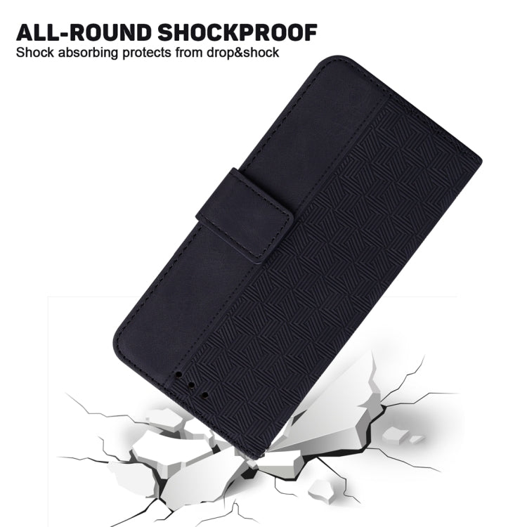 For Tecno Camon 20 Pro 5G Geometric Embossed Leather Phone Case(Black) by buy2fix