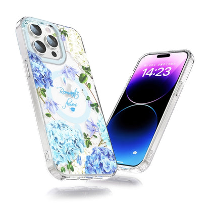 For iPhone 14 MagSafe Magnetic TPU Phone Case(Small Floral) - iPhone 14 Cases by buy2fix | Online Shopping UK | buy2fix