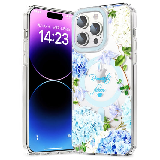 For iPhone 13 Pro Max MagSafe Magnetic TPU Phone Case(Small Floral) - iPhone 13 Pro Max Cases by buy2fix | Online Shopping UK | buy2fix