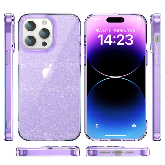For iPhone 14 Pro Star Solid Color Phone Case(Purple) by buy2fix