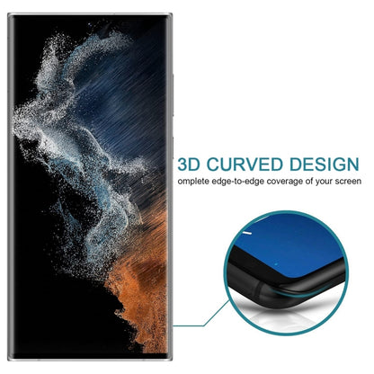For Samsung Galaxy S22 Ultra 5G 25pcs 3D Curved Edge Privacy Tempered Glass Film, without Fingerprint Unlocking by buy2fix