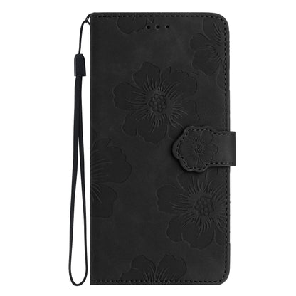 For Xiaomi 12 Pro Flower Embossing Pattern Leather Phone Case(Black) by buy2fix