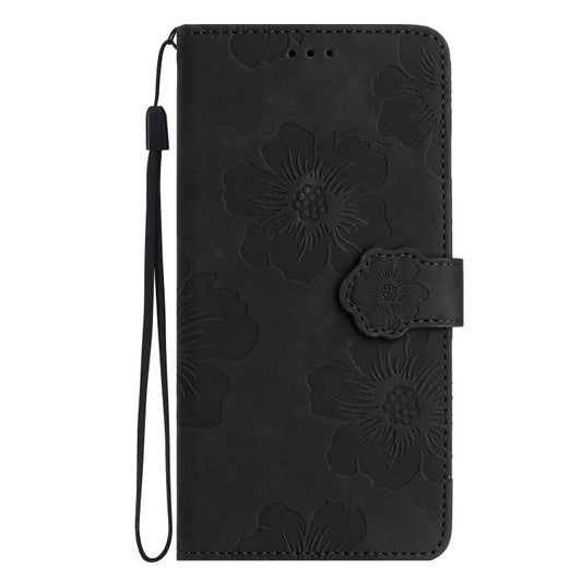 For Xiaomi 12T / 12T Pro Flower Embossing Pattern Leather Phone Case(Black) by buy2fix