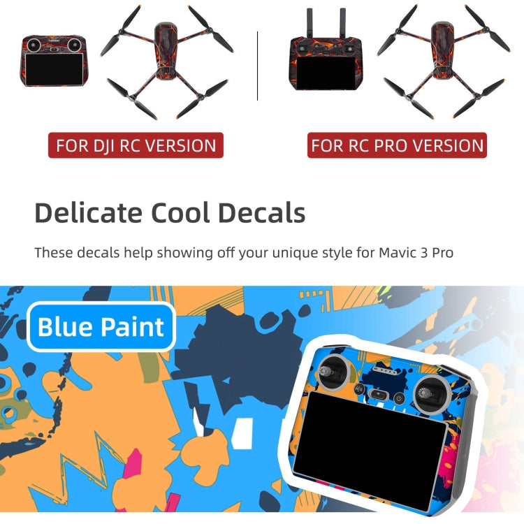 For DJI Mavic 3 Pro / RC Sunnylife Drone Body Remote Control Decorative Stickers Set(Cool Purple) - Stickers by Sunnylife | Online Shopping UK | buy2fix