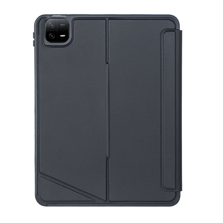For Xiaomi Pad 6 / Pad 6 Pro T0N7-AS Detachable Pen Slot Touchpad Backlight Bluetooth Keyboard Leather Tablet Case(Black) by buy2fix