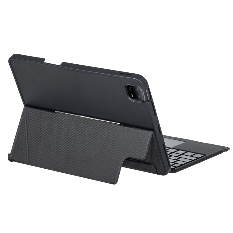 For Xiaomi Pad 6 / Pad 6 Pro T0N7-AS Detachable Pen Slot Touchpad Backlight Bluetooth Keyboard Leather Tablet Case(Black) by buy2fix