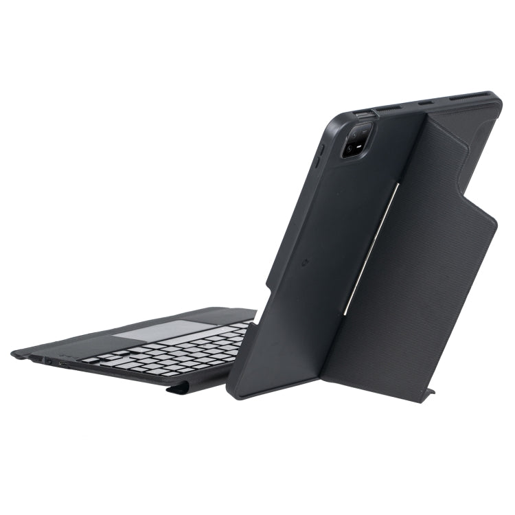 For Xiaomi Pad 6 / Pad 6 Pro T0N7-AS Detachable Pen Slot Touchpad Backlight Bluetooth Keyboard Leather Tablet Case(Black) by buy2fix