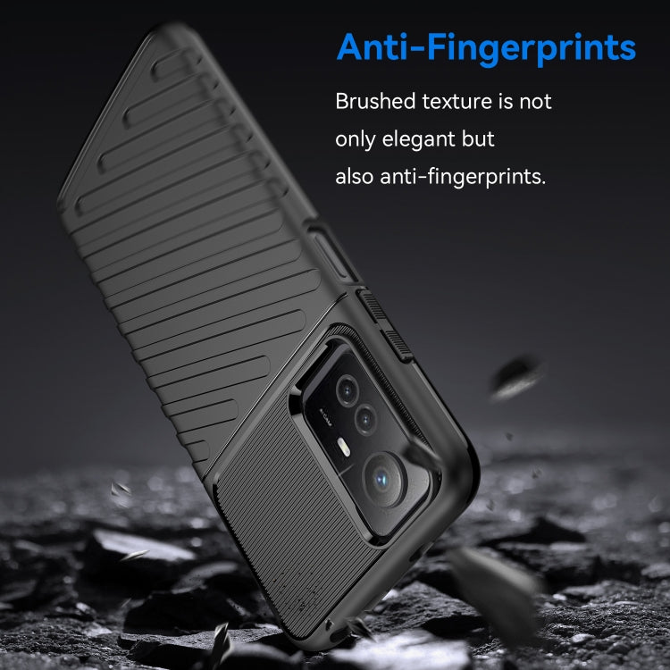 For Xiaomi Redmi Note 12S Thunderbolt Shockproof TPU Protective Soft Phone Case(Black) - Xiaomi Cases by buy2fix | Online Shopping UK | buy2fix