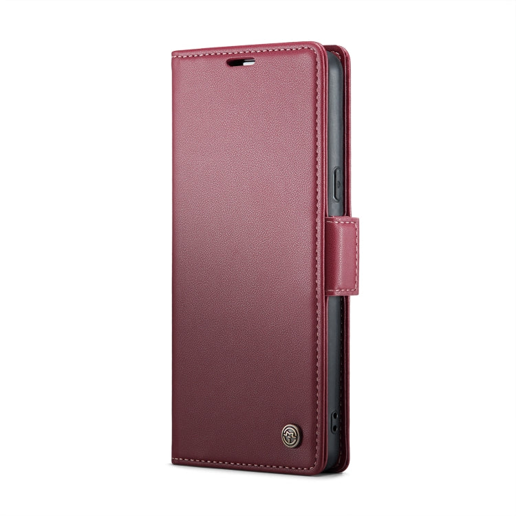 For Google Pixel 7a CaseMe 023 Butterfly Buckle Litchi Texture RFID Anti-theft Leather Phone Case(Wine Red) - Google Cases by CaseMe | Online Shopping UK | buy2fix