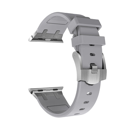 AP Silicone Watch Band For Apple Watch 8 45mm(Silver Grey) by buy2fix