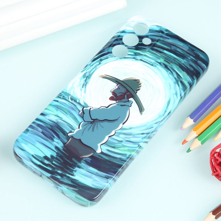 For Samsung Galaxy A14 5G Precise Hole Oil Painting Pattern PC Phone Case(Thinker) - Galaxy Phone Cases by buy2fix | Online Shopping UK | buy2fix