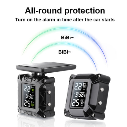 M9 Color Screen Motorcycle Solar Wireless Tire Pressure Monitor With Rear Mirror Bolt Mount by buy2fix