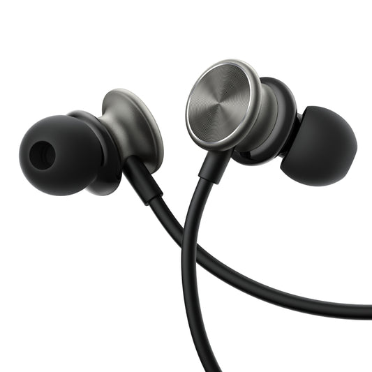 JOYROOM JR-EW03 3.5mm In-Ear Metal Wired Earphone, Length: 1.2m(Black) by JOYROOM