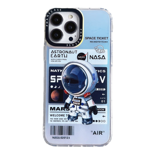 For iPhone 13 Pro Astronaut Pattern Shockproof PC Protective Phone Case(White) - iPhone 13 Pro Cases by buy2fix | Online Shopping UK | buy2fix