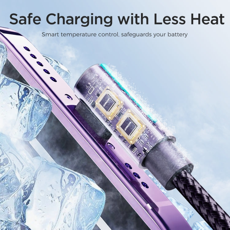 JOYROOM S-CL020A17 20W USB-C/Type-C to 8 Pin Elbow Fast Charging Data Cable, Length:1.2m(Purple) - 2 in 1 Cable by JOYROOM | Online Shopping UK | buy2fix