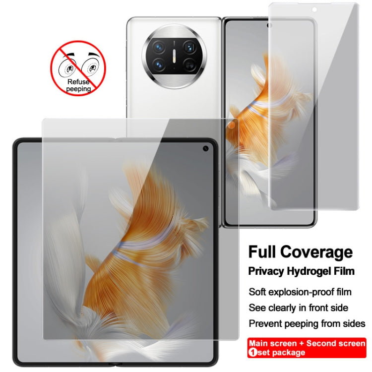 For Huawei Mate X3 1 Sets imak Anti-spy Curved Full Screen Hydrogel Film (Outer Screen + Inner Screen) - Huawei Tempered Glass by imak | Online Shopping UK | buy2fix