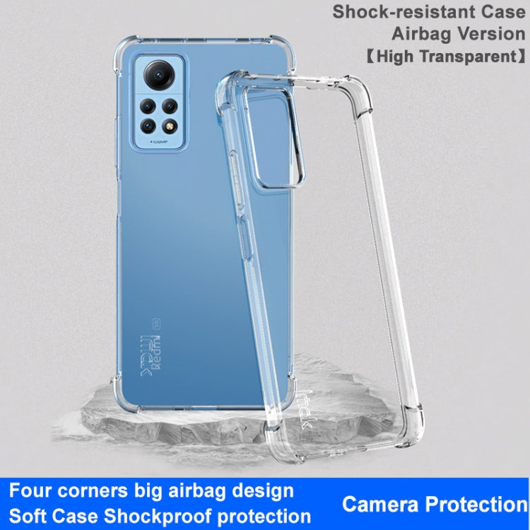 For Xiaomi Redmi Note 12 Pro 4G imak Shockproof Airbag TPU Phone Case(Transparent) - Note 12 Pro Cases by imak | Online Shopping UK | buy2fix