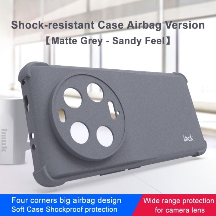 For Xiaomi 13 Ultra 5G imak Shockproof Airbag TPU Phone Case(Matte Grey) - Xiaomi Cases by imak | Online Shopping UK | buy2fix