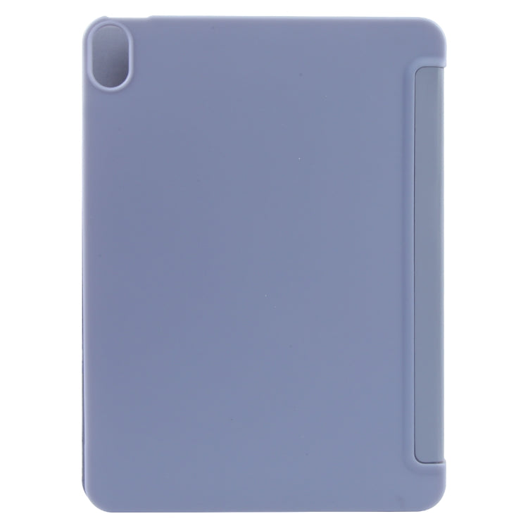 For iPad 10.9 2022 / Air 5 / Air 4 GEBEI 3-folding Holder Shockproof Flip Leather Tablet Case(Light Purple) - iPad 10th Gen 10.9 Cases by GEBEI | Online Shopping UK | buy2fix