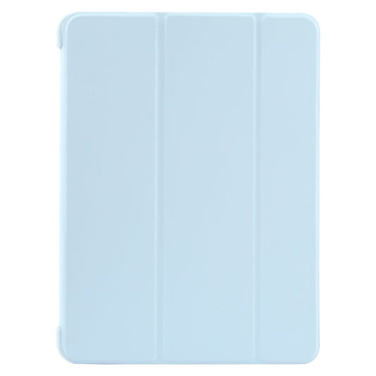 For iPad 10.9 2022 / Air 5 / Air 4 GEBEI 3-folding Holder Shockproof Flip Leather Tablet Case(Sky Blue) by GEBEI