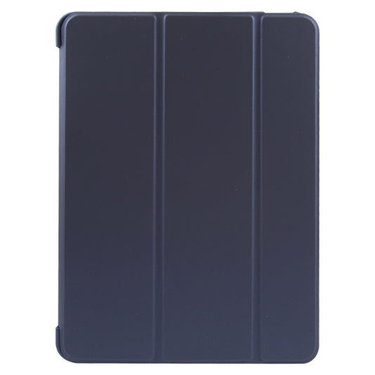 For iPad 10.9 2022 / Air 5 / Air 4 GEBEI 3-folding Holder Shockproof Flip Leather Tablet Case(Dark Blue) by GEBEI
