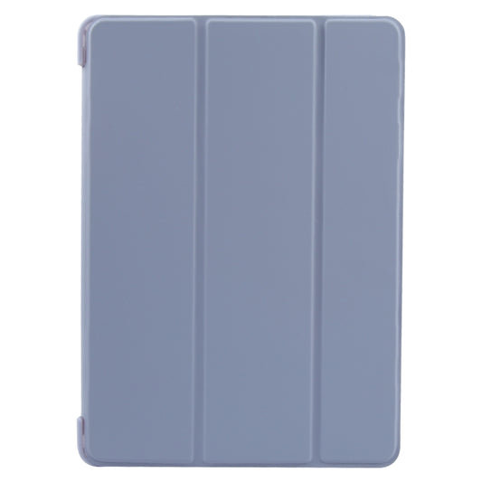 For iPad 9.7 2018 & 2017 / Air / Air2 GEBEI 3-folding Holder Shockproof Flip Leather Tablet Case(Light Purple) by GEBEI