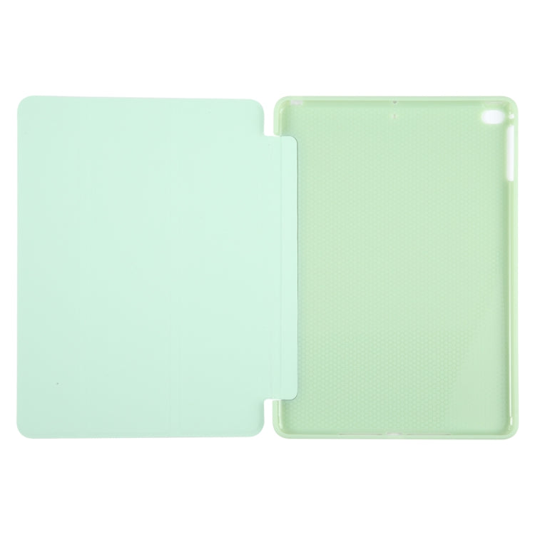 For iPad 9.7 2018 & 2017 / Air / Air2 GEBEI 3-folding Holder Shockproof Flip Leather Tablet Case(Green) - iPad 9.7 (2018) & (2017) Cases by GEBEI | Online Shopping UK | buy2fix