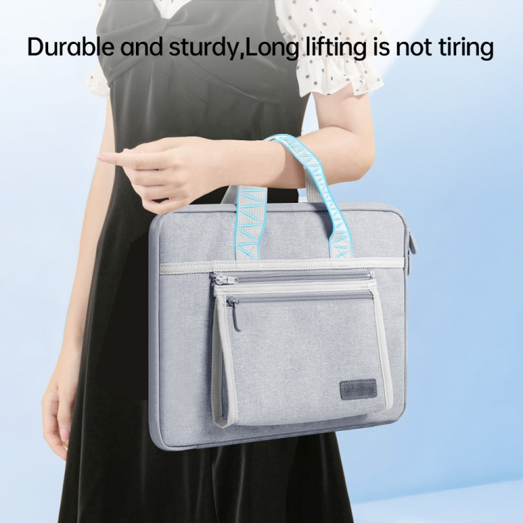 13/13.3 inch Oxford Fabric Portable Laptop Handbag(Grey) - 13.3 inch by buy2fix | Online Shopping UK | buy2fix