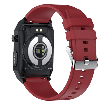 E530 1.91 inch IP68 Waterproof Silicone Band Smart Watch Supports ECG / Non-invasive Blood Sugar(Red) - Smart Watches by buy2fix | Online Shopping UK | buy2fix