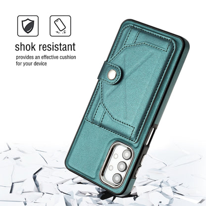 For Samsung Galaxy A32 5G Shockproof Leather Phone Case with Card Holder(Green) - Galaxy A32 5G Cases by buy2fix | Online Shopping UK | buy2fix