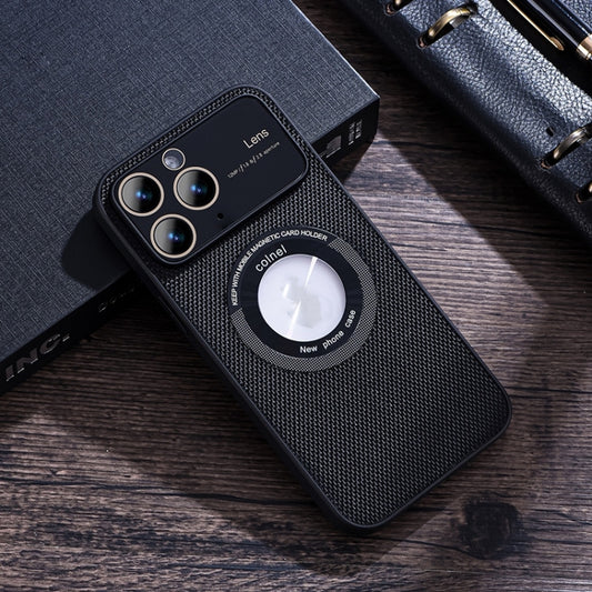 For iPhone 11 Pro View Window Magsafe PC Phone Case(Black) by buy2fix