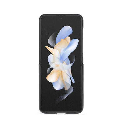 For Samsung Galaxy Z Flip5 LC.IMEEKE Carbon Fiber PU + TPU Horizontal Flip Leather Phone Case(Vertical Black) - Galaxy Z Flip5 Cases by LC.IMEEKE | Online Shopping UK | buy2fix