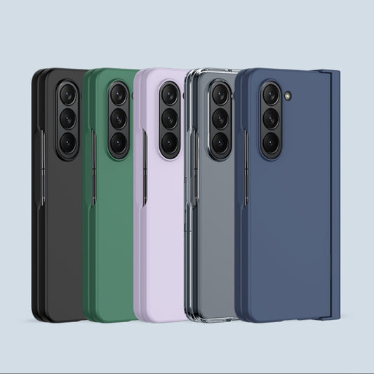 For Samsung Galaxy Z Fold5 Integrated Shockproof Phone Case with Pen Slot(Transparent) by buy2fix