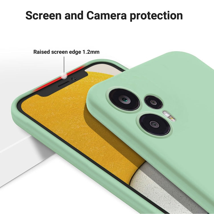 For Xiaomi Poco F5 5G / Note 12 Turbo Pure Color Liquid Silicone Shockproof Phone Case(Green) - Xiaomi Cases by buy2fix | Online Shopping UK | buy2fix