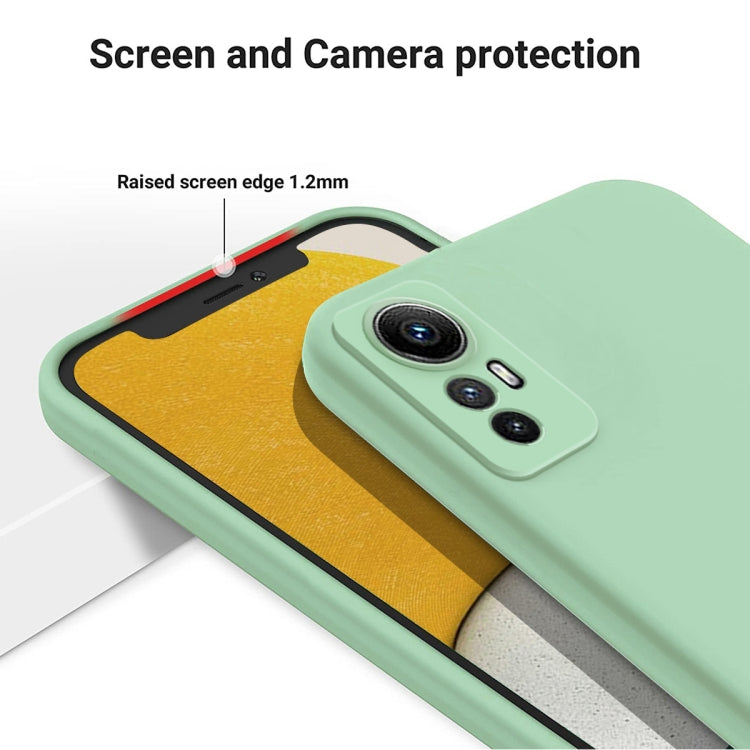 For Xiaomi Redmi Note 12S 4G Pure Color Liquid Silicone Shockproof Phone Case(Green) - Xiaomi Cases by buy2fix | Online Shopping UK | buy2fix