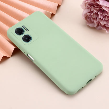 For Xiaomi Redmi 11 Prime 5G Pure Color Liquid Silicone Shockproof Phone Case(Green) - Xiaomi Cases by buy2fix | Online Shopping UK | buy2fix