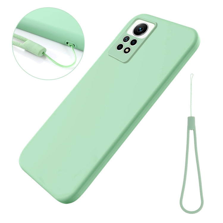 For Xiaomi Redmi Note 12 Pro 4G Pure Color Liquid Silicone Shockproof Phone Case(Green) - Xiaomi Cases by buy2fix | Online Shopping UK | buy2fix