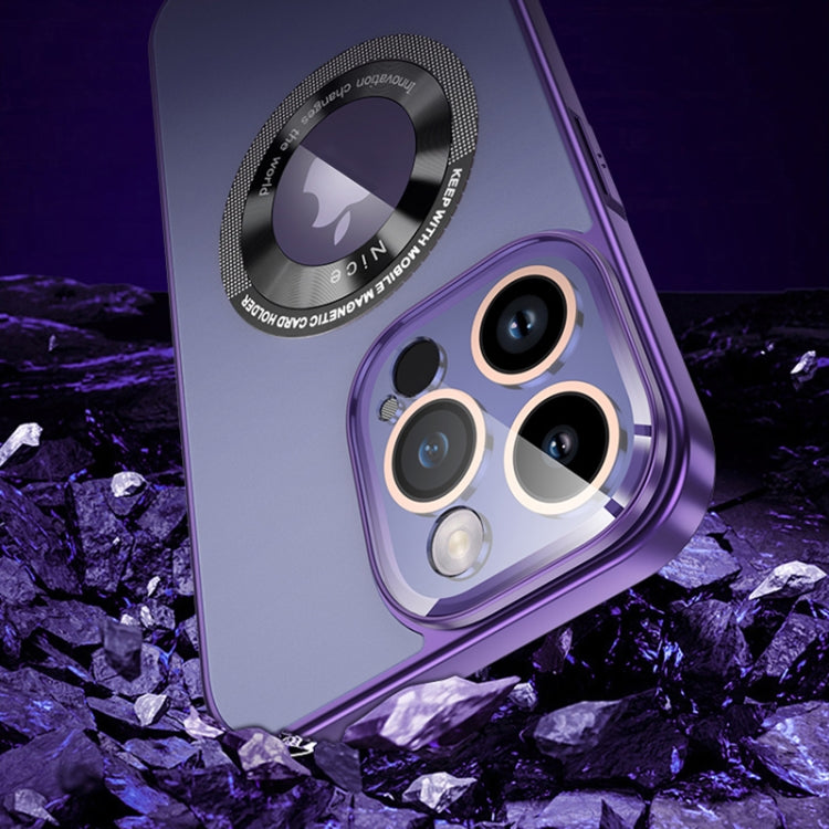 For iPhone 13 CD Texture MagSafe Magnetic Phone Case(Dark Purple) - iPhone 13 Cases by buy2fix | Online Shopping UK | buy2fix