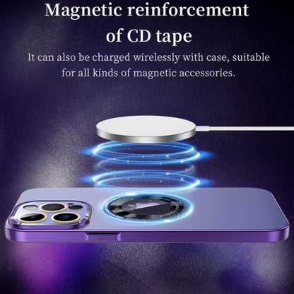 For iPhone 13 Pro Max CD Texture MagSafe Magnetic Phone Case(Dark Purple) - iPhone 13 Pro Max Cases by buy2fix | Online Shopping UK | buy2fix