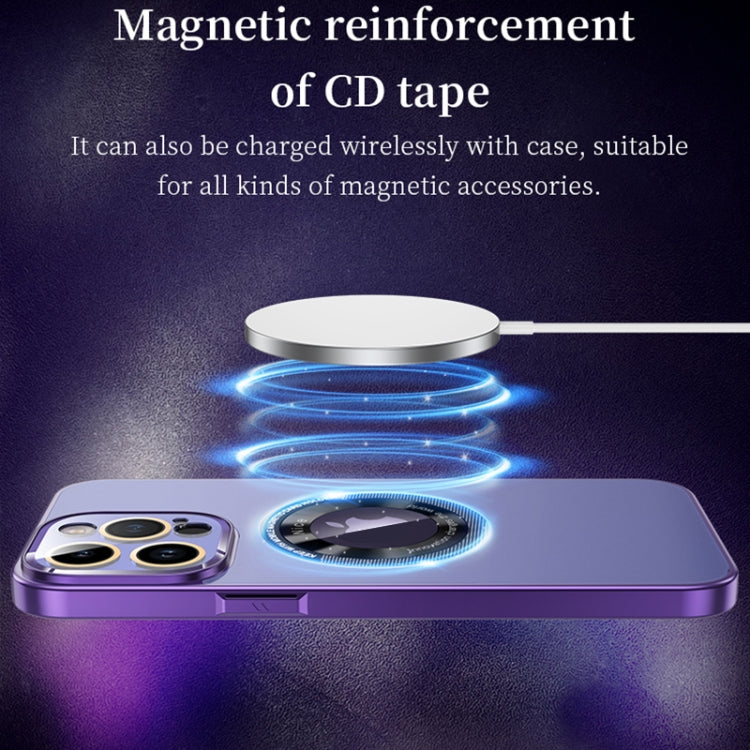 For iPhone 14 CD Texture MagSafe Magnetic Phone Case(Sierra Blue) - iPhone 14 Cases by buy2fix | Online Shopping UK | buy2fix